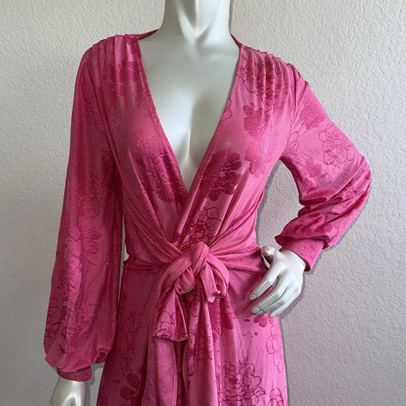 Zara Jacquard wrap Dress - Picture 8 of 12